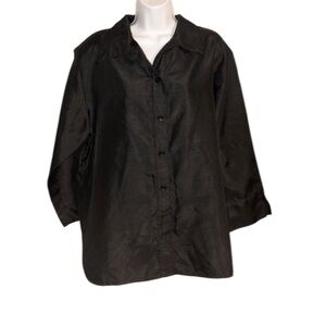 Draper‘s & Damon’s Black Shirt Jacket SZ 16